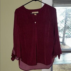 Women's Michael Kors Burgandy Blouse